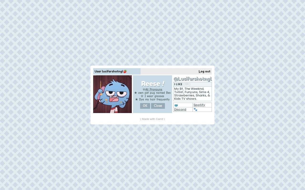 Carrd profile picture for @sill
